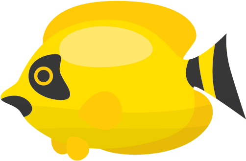Fish Cartoon Clip Art - Yellow (774x545)