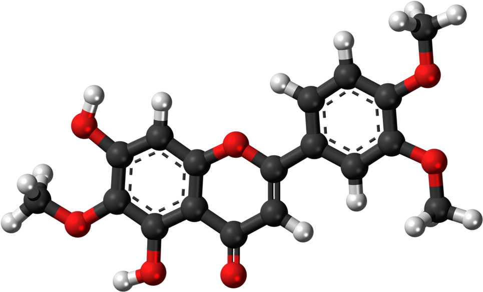 Eupatilin Molecule Ball - Flavonoid 3d (1024x642)