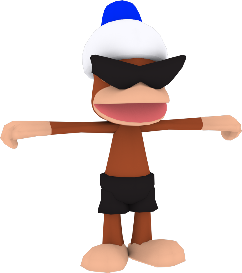 Black Monkey Model By Crasharki - Ape Escape Academy (831x937)