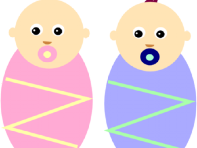 Twin Baby Clipart - Gemelos Dibujo Png (640x480)