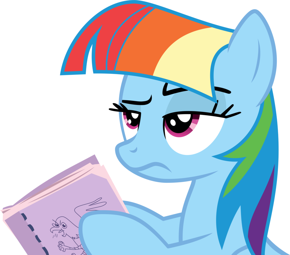Rainbow Dash Acting Twilight Sparkle By Xboomdiersx - Mlp Rainbow Dash Vector (952x839)