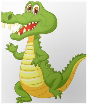 Crocodile Cartoon Mural (400x400)