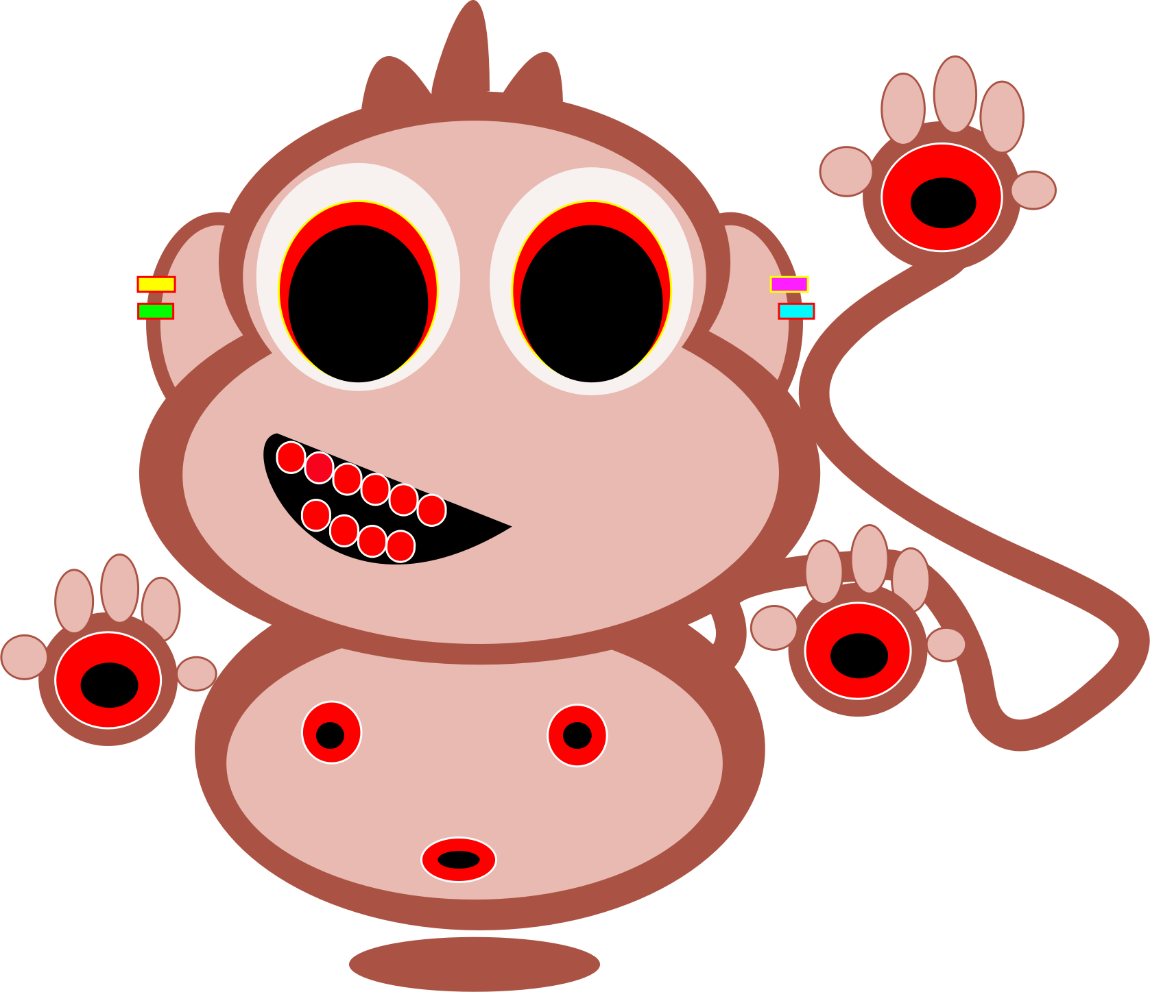 Ape Monkey Japanese Macaque Clip Art - Ape Monkey Japanese Macaque Clip Art (1677x1448)
