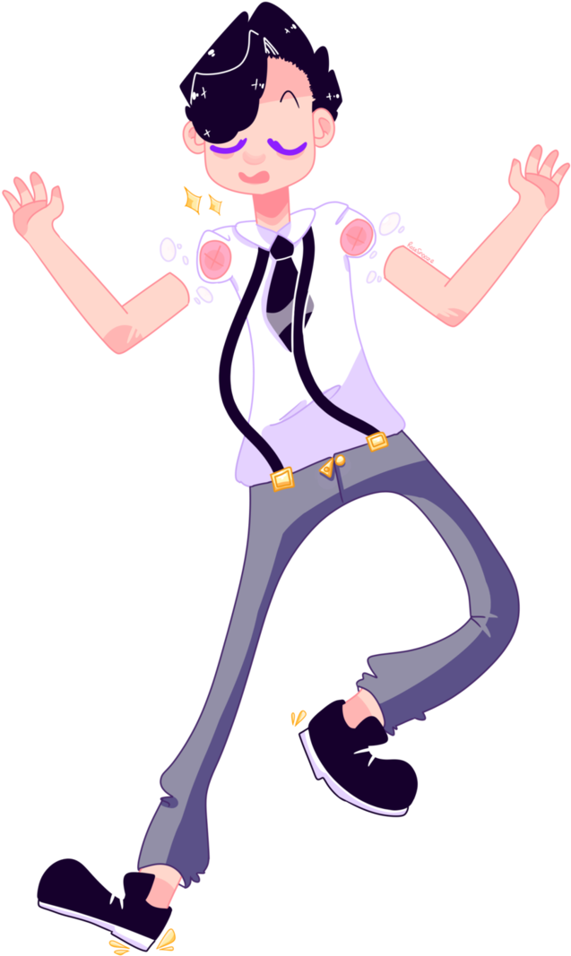 Armless Tap Dancer - Cartoon (747x1069)