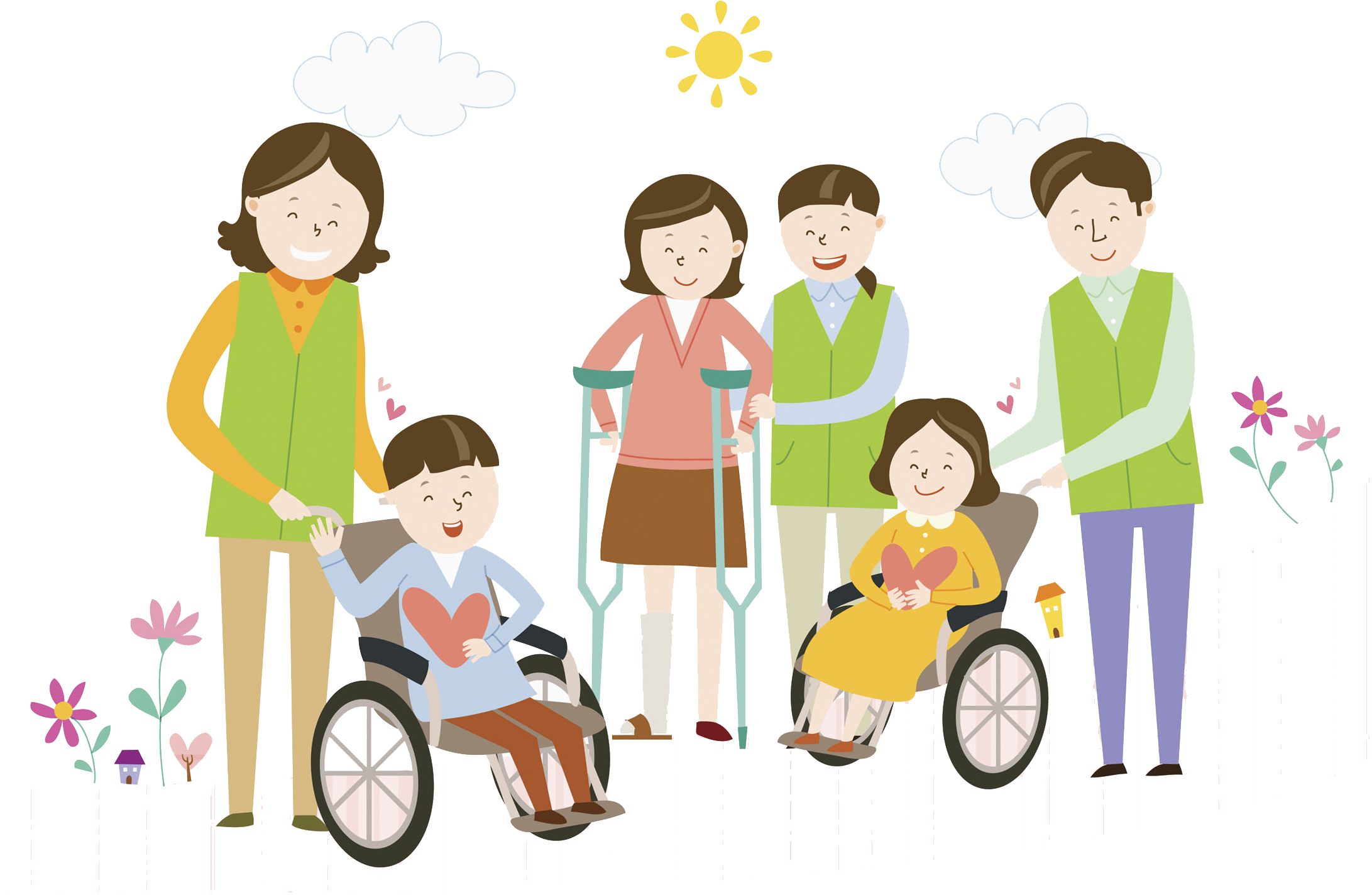 Wheelchair Disability Volunteering Independent Living - Disabled Children Clip Arts Png (2225x1571)