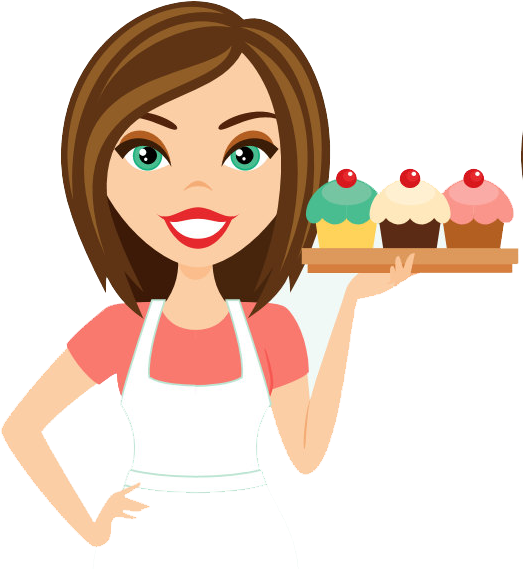 College Wood Bakers - Cartoon Female Baker (533x581)