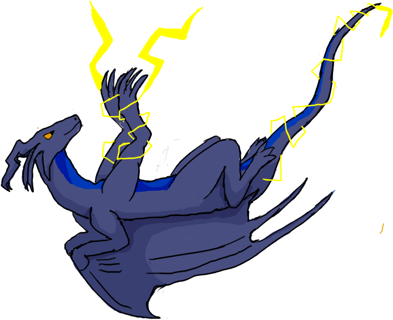 Dragon Cave Thunder Dragon By Chestnutwolf - Illustration (850x730)