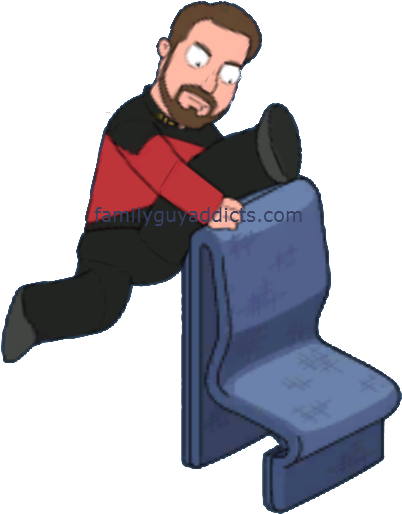 Riker Sit Down - Star Trek Riker Sits Down (419x529)