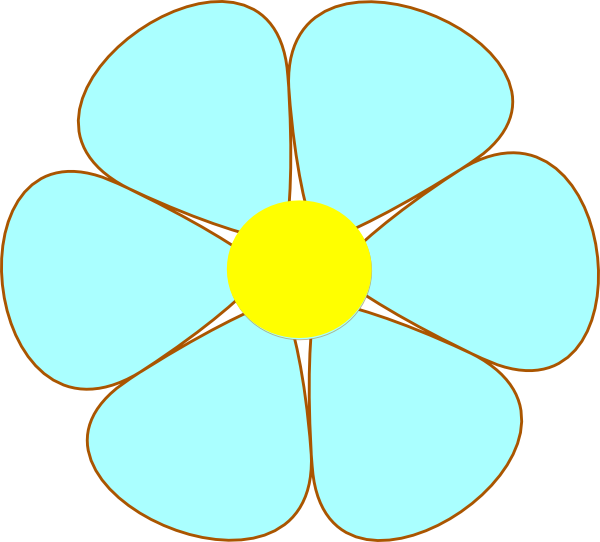 Flower Svg Clip Arts 600 X 542 Px - Flower Clipart Panda (600x542)
