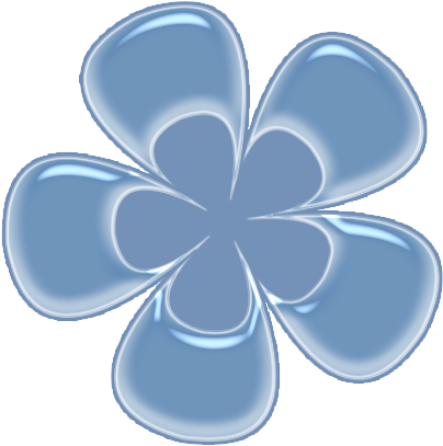 Flower Clipart, Flower Tree, Pastel Blue, Baby Blue, - Flor Azul Fondo Transparente (500x500)