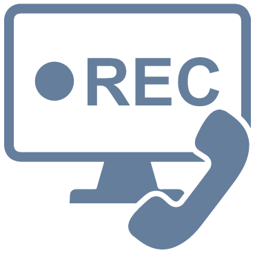 Call And Screen Recording - Rec Icon Png (370x370)