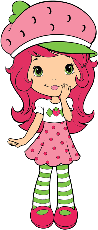 Strawberry Shortcake Cheering Strawberry Shortcake - Strawberry Shortcake Cartoon Png (342x798)