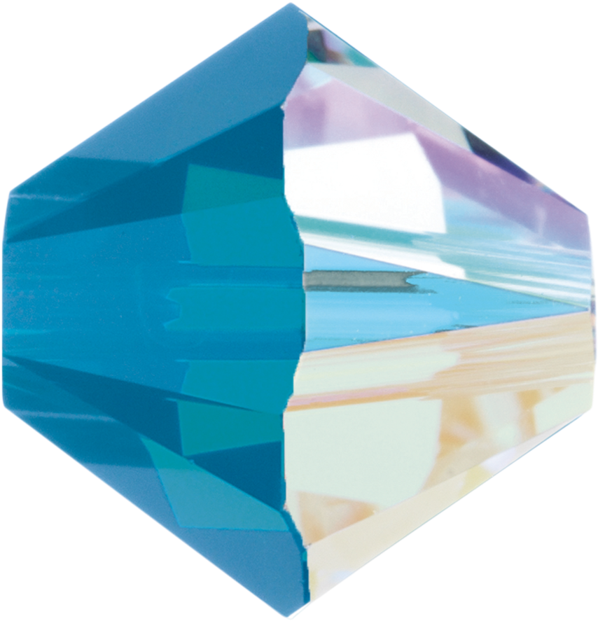 Swarovski 5328 Bicone Bead 4mm Caribbean Blue Opal - Swarovski Swarovski 5328 - 4mm Xilion Bicone Beads (970x970)
