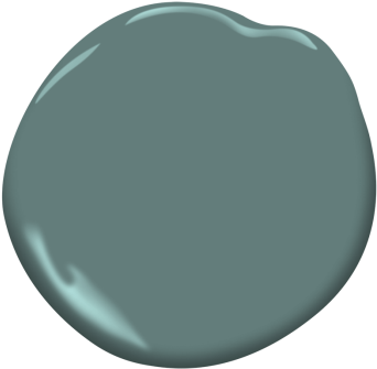 Caribbean Teal - Benjamin Moore Whale Gray (360x360)