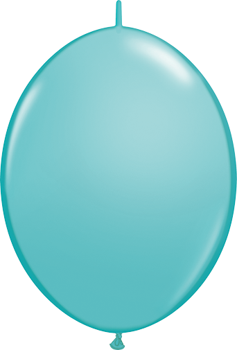 12" Quick Link Caribbean Blue Qualatex Quick Link Balloons - 6" Quick Link Tropical Teal Latex Balloons X 50 (342x505)
