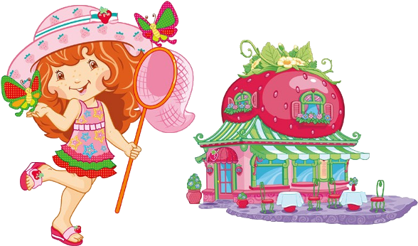 Strawberry Shortcake Clip Art Clipart - Daily Necessities Home Textile,print Pattern Bedding (600x400)