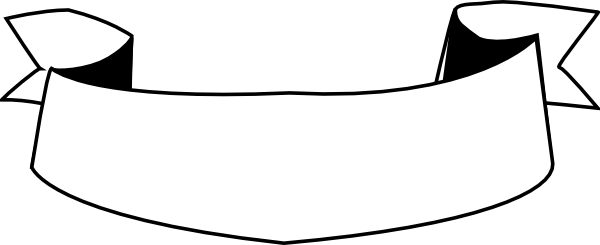 Ribbon Vector White Png (600x245)