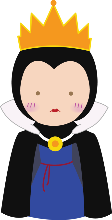 Kit Digital Branca De Neve - Madrasta Branca De Neve Cute Png (457x900)