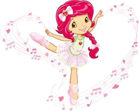 Strawberry Shortcake Dancing Clipart - Strawberry Shortcake Characters (476x381)