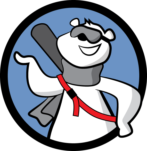 Carry Skis And Ski Poles Across Your Body - Ski (570x588)