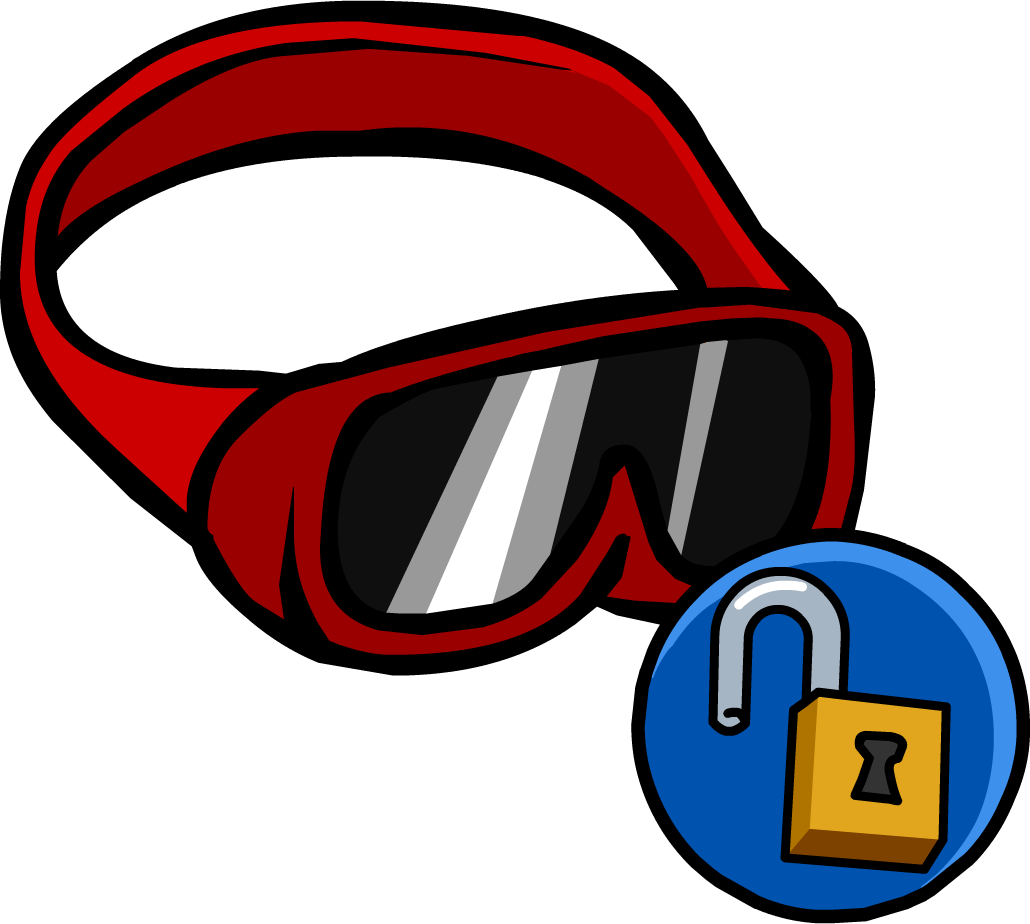 Red Ski Goggles - Club Penguin Goggles (1030x924)