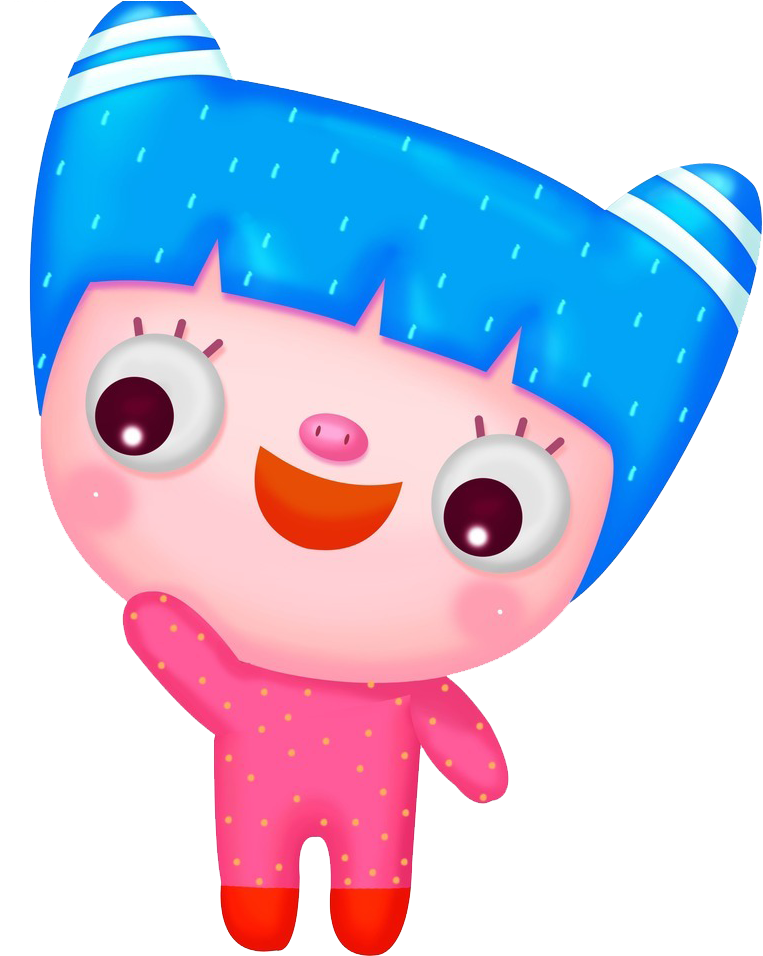 Blue Pink Pig Nose Cartoon Villain - Blue Pink Pig Nose Cartoon Villain (1198x1192)