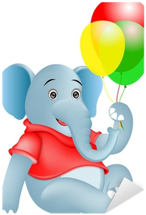 Cartoon Party Elephant Balloon (400x400)