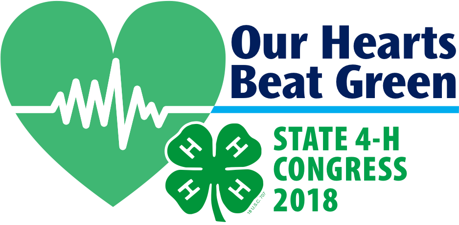 Our Hearts Beat Green Logo - 4 H Clover (974x485)