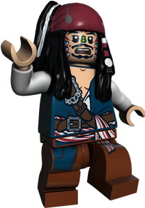 Lego-cannibal Jack Sparrow - Lego Pirates Of Caribbean Characters (341x360)
