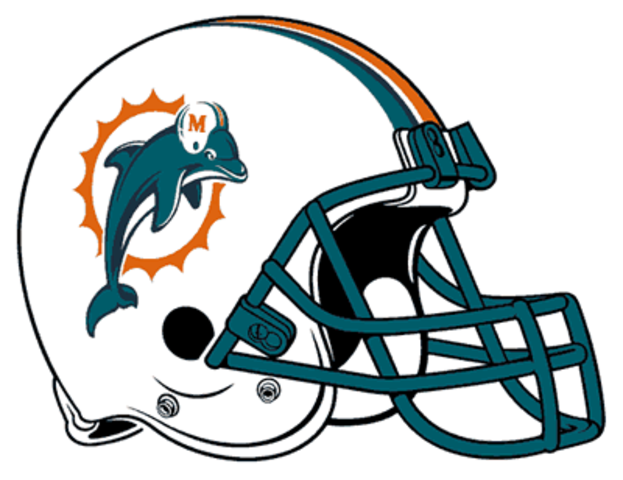 The Rivalry Between The Patriots And Dolphins Involves - Miami Dolphins Football Helmet (623x480)