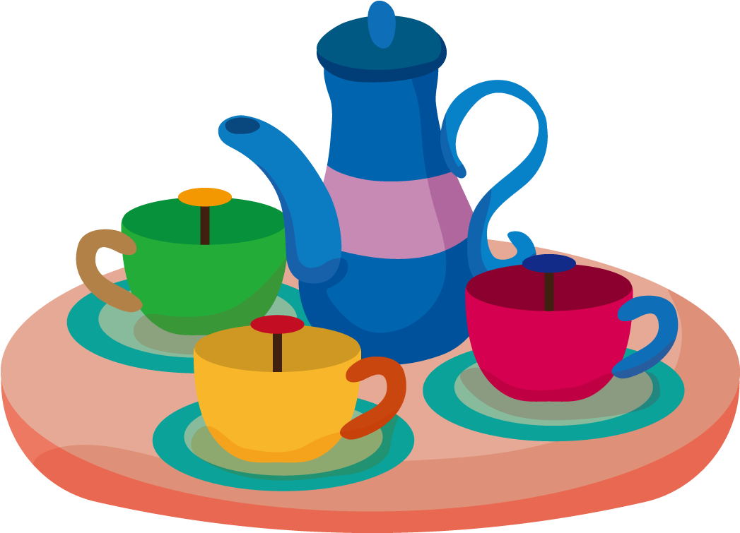 Royalty-free Illustration - Tea Set - Juego De Te Animado (1572x1380)
