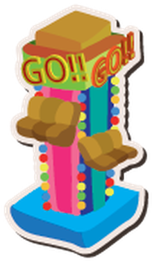 Cartoon Playground Stickers - Amusement Park (401x399)