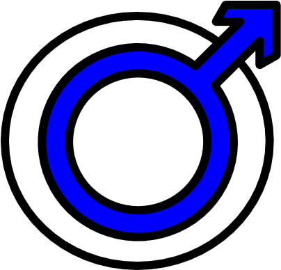 Gender Male Clip Art At Clker - Circle (600x387)