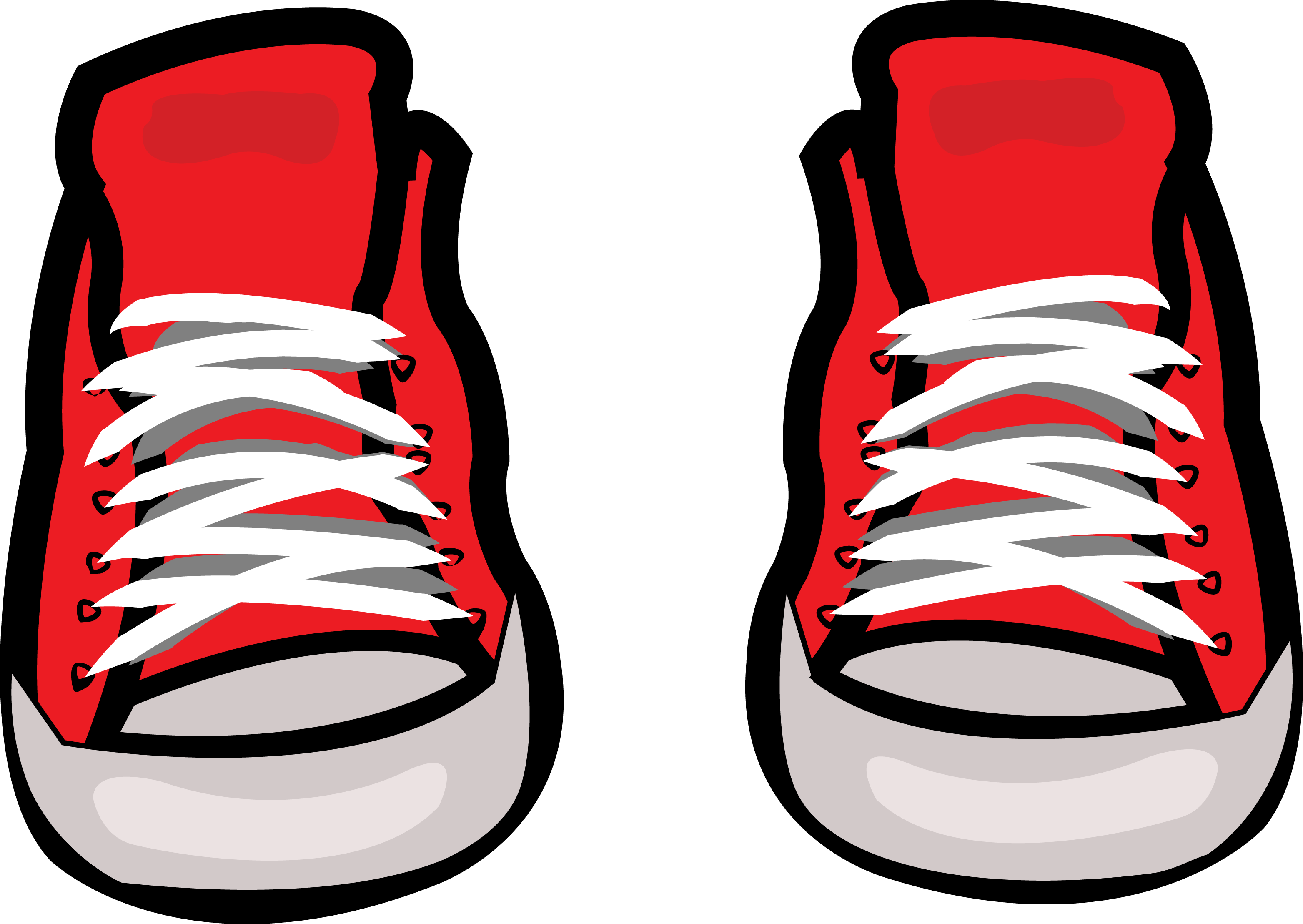 Converse Shoe Sneakers Chuck Taylor All-stars Clip - Sneaker Clip Art (3126x2216)