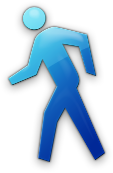 Person Walking Icon - Icon (420x420)