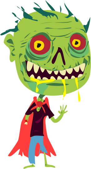 Halloween Zombie Clipart - Halloween Zombie Clipart (305x582)