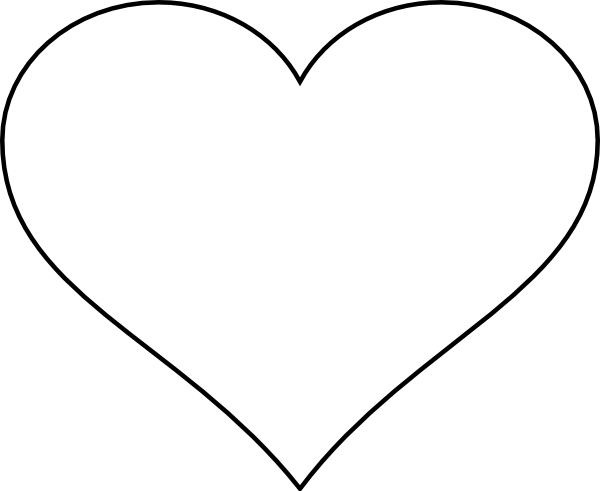 Printable Hearts - Heart Shape Clip Art (600x491)