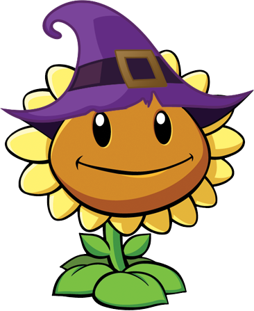 Illustation16 26 5 Plants Vs Zombies 2 Sunflower (r) - Plants Vs Zombies 2 Halloween (366x447)