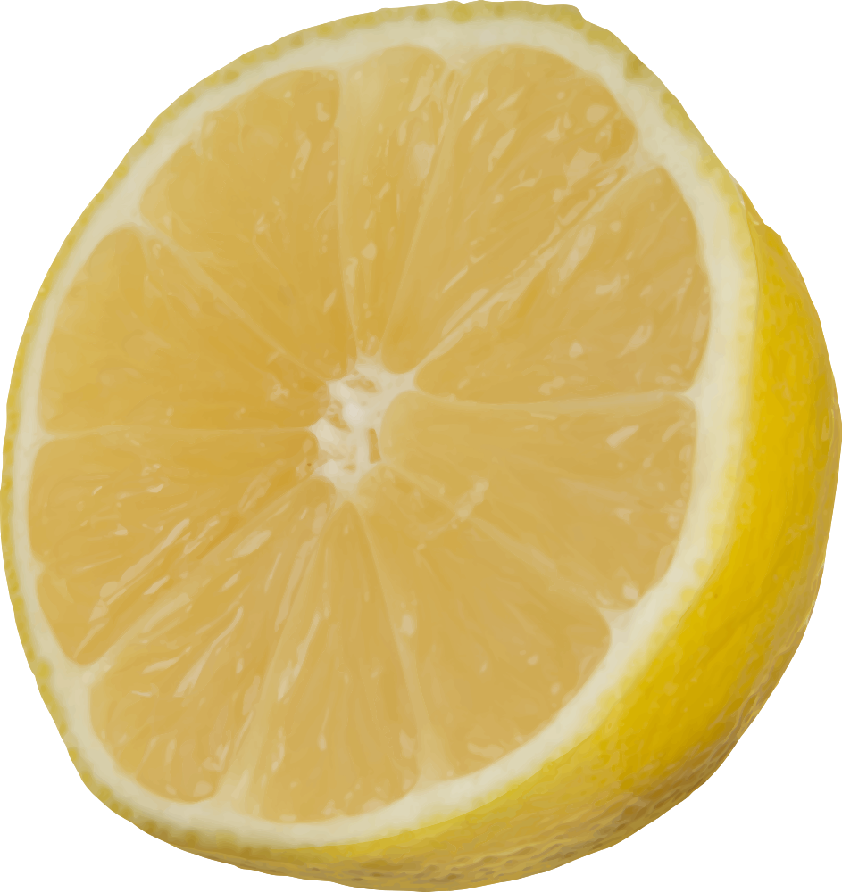 Cut Lemon - Transparent Background Lemon Transparent (943x1000)