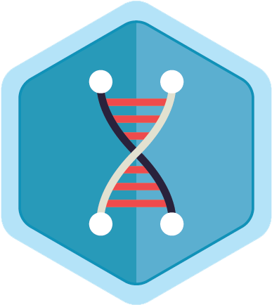 Genetics Icon - Emblem (433x433)