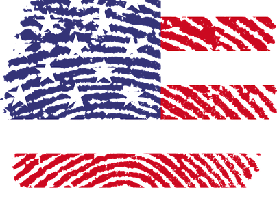 Voix Off Americaine Voice Over Comedien Comedienne - Us Fingerprints Flag Hd (404x300)