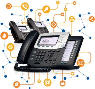 Voip Is A Technology That Uses The Internet To Make - Digium D45 Ip Phone 2-line With Hd Voice Backlit Display (389x365)
