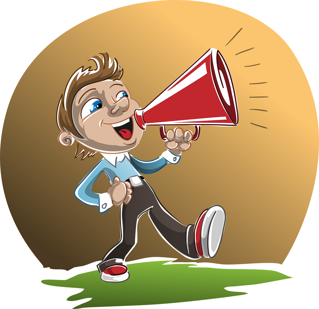 Bigwords101 Active And Passive Voice In Verbs - Sharing The Good News Cartoon (1280x1240)