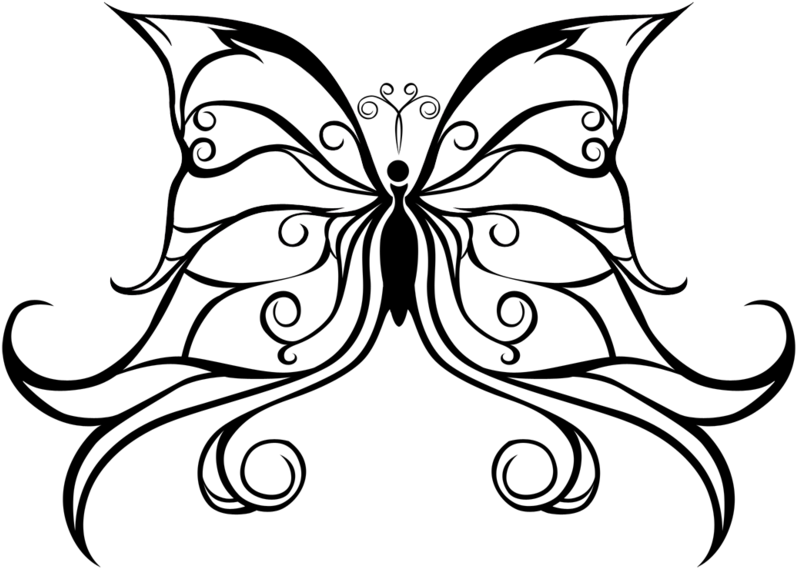 Tribal Mariposa By Rikachan3 On Deviantart - Tatuajes Png Para Mujer (900x654)