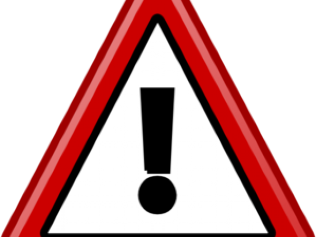 Danger Clipart Curfew - Warning Sign (640x480)