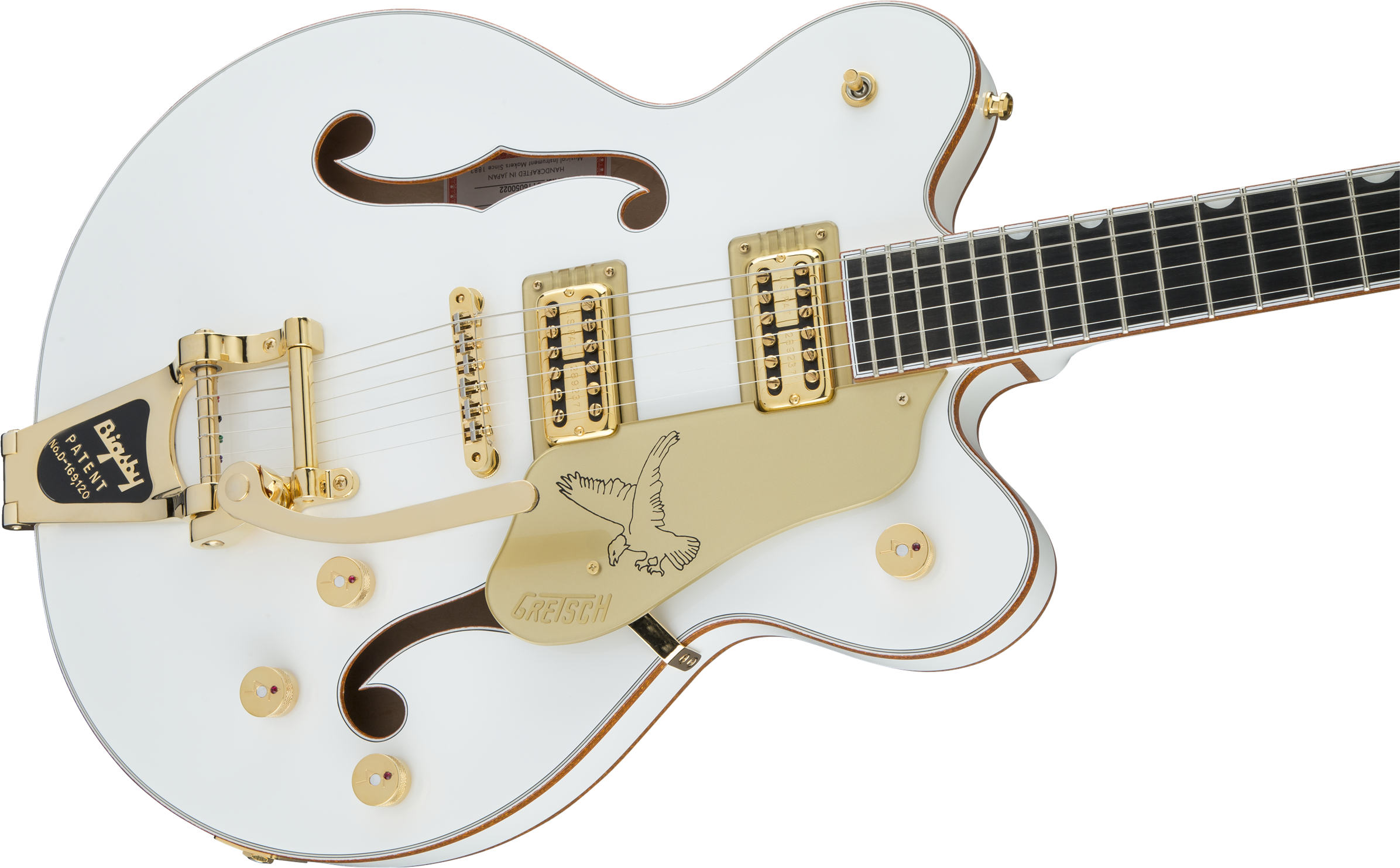G6636t Players Edition Falcon™ Center Block Double - Gretsch White Falcon Bigsby (2400x1492)