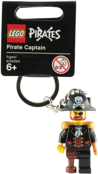 Lego Pirates Pirate Captain Keychain - Lego Com Ninja Turtle (700x700)