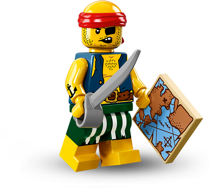 Scallywag Pirate - Characters - Minifigures Lego - - Lego Series 16 Minifigure 71013 (1488x838)