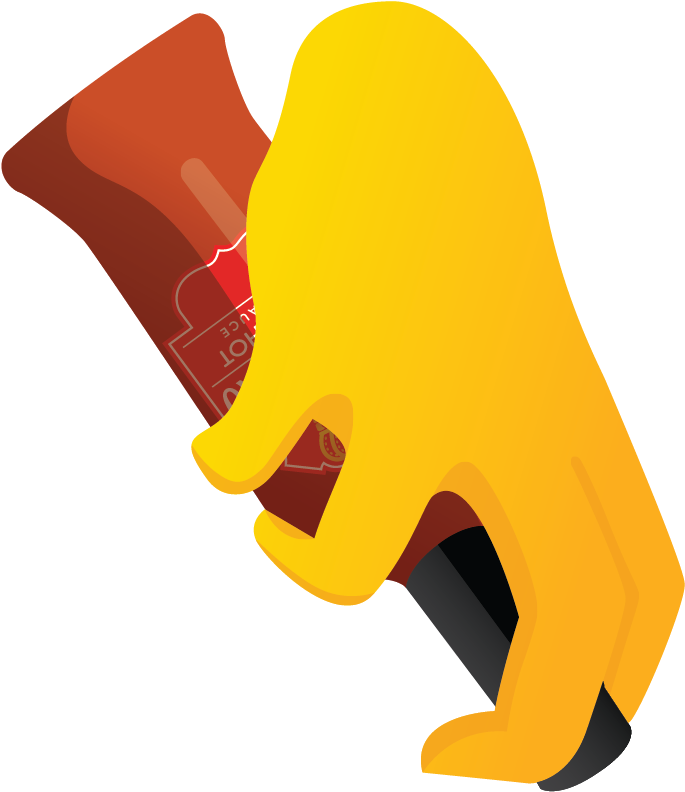 Coil Your Middle And Index Ngers Around The Mouth Of - Coil Your Middle And Index Ngers Around The Mouth Of (692x801)