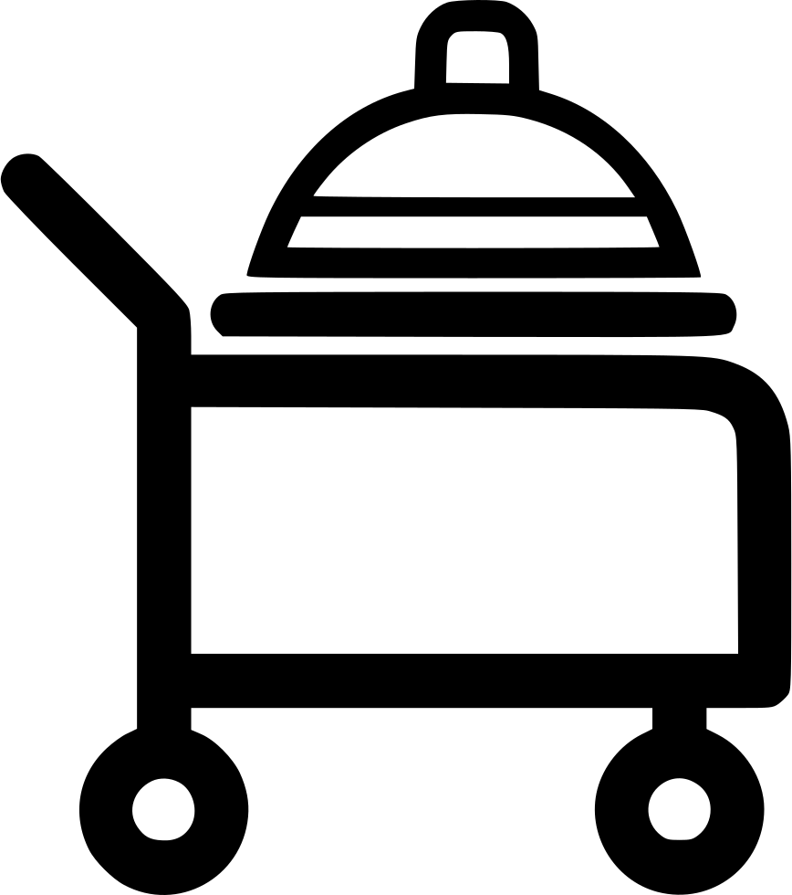 Room Service Food Plate Cart Comments - Baggage (868x980)